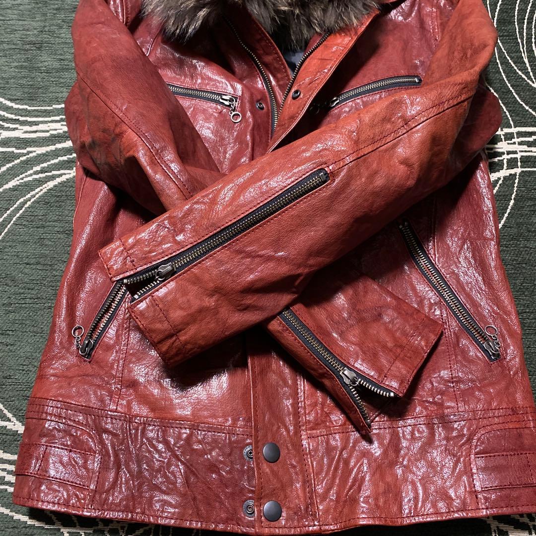 ジャケット・アウター Tete homme goat leather fur jacket