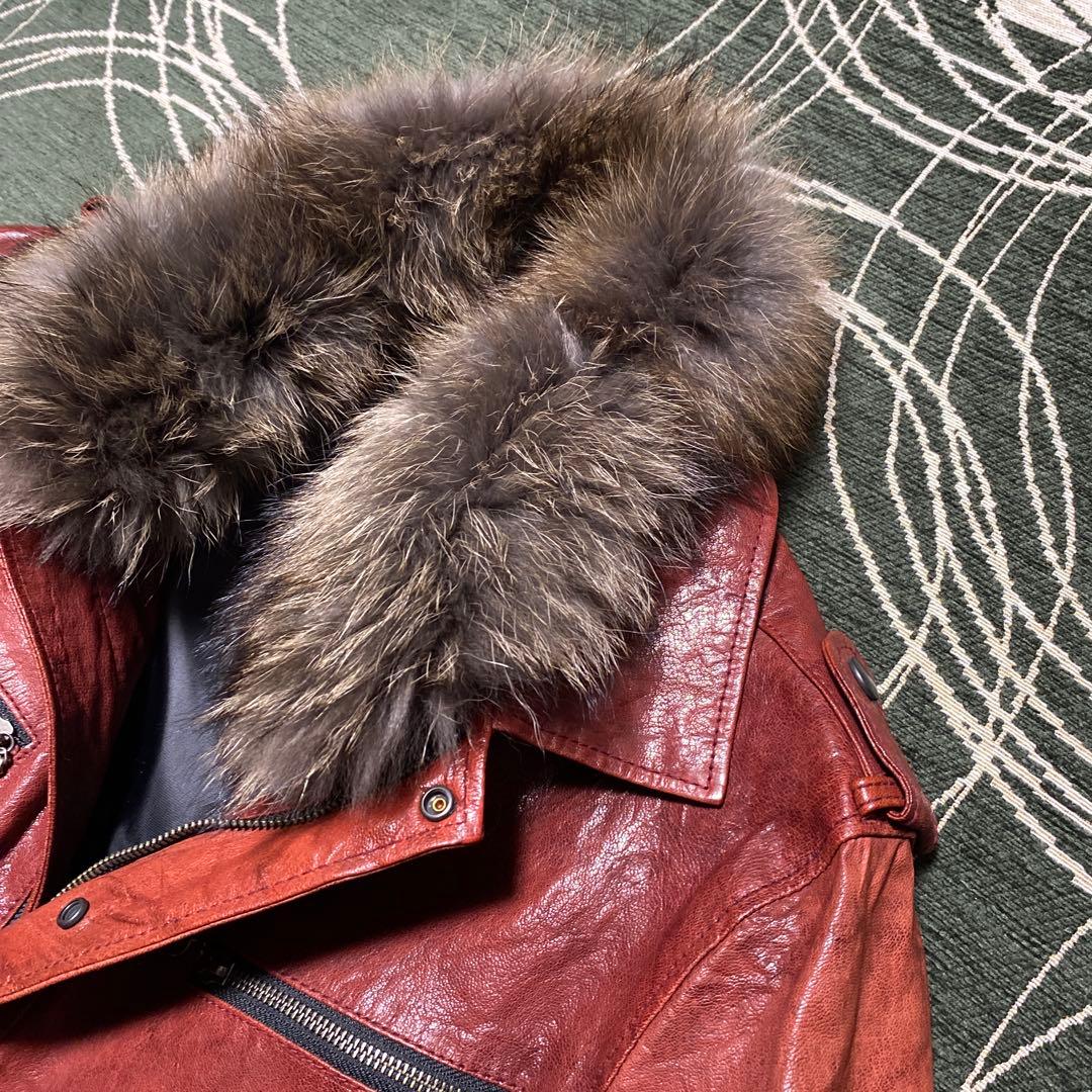 ジャケット・アウター Tete homme goat leather fur jacket