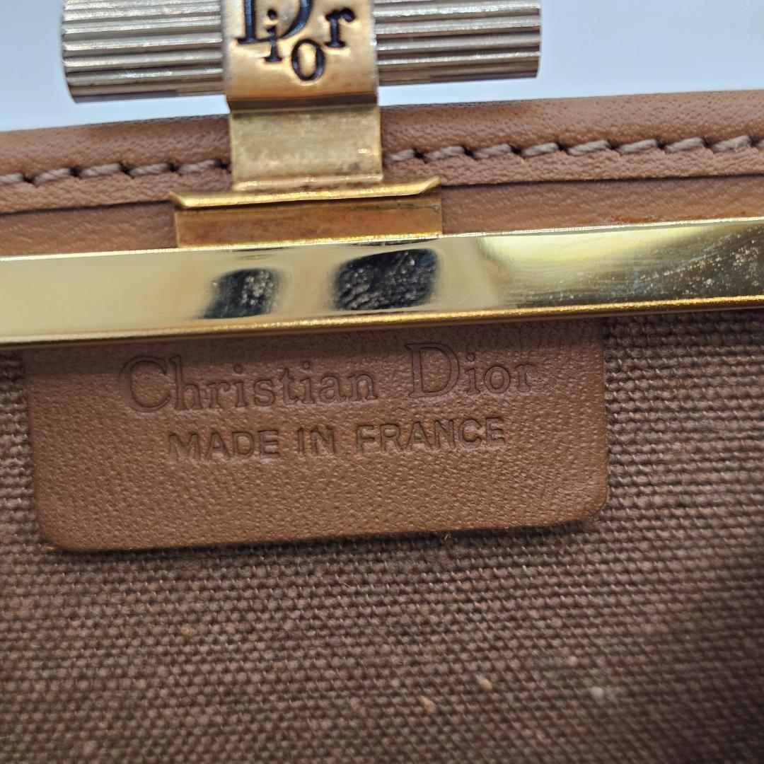 【極希少】Dior ヴィンテージ がま口財布 ハニカム柄 フランス製