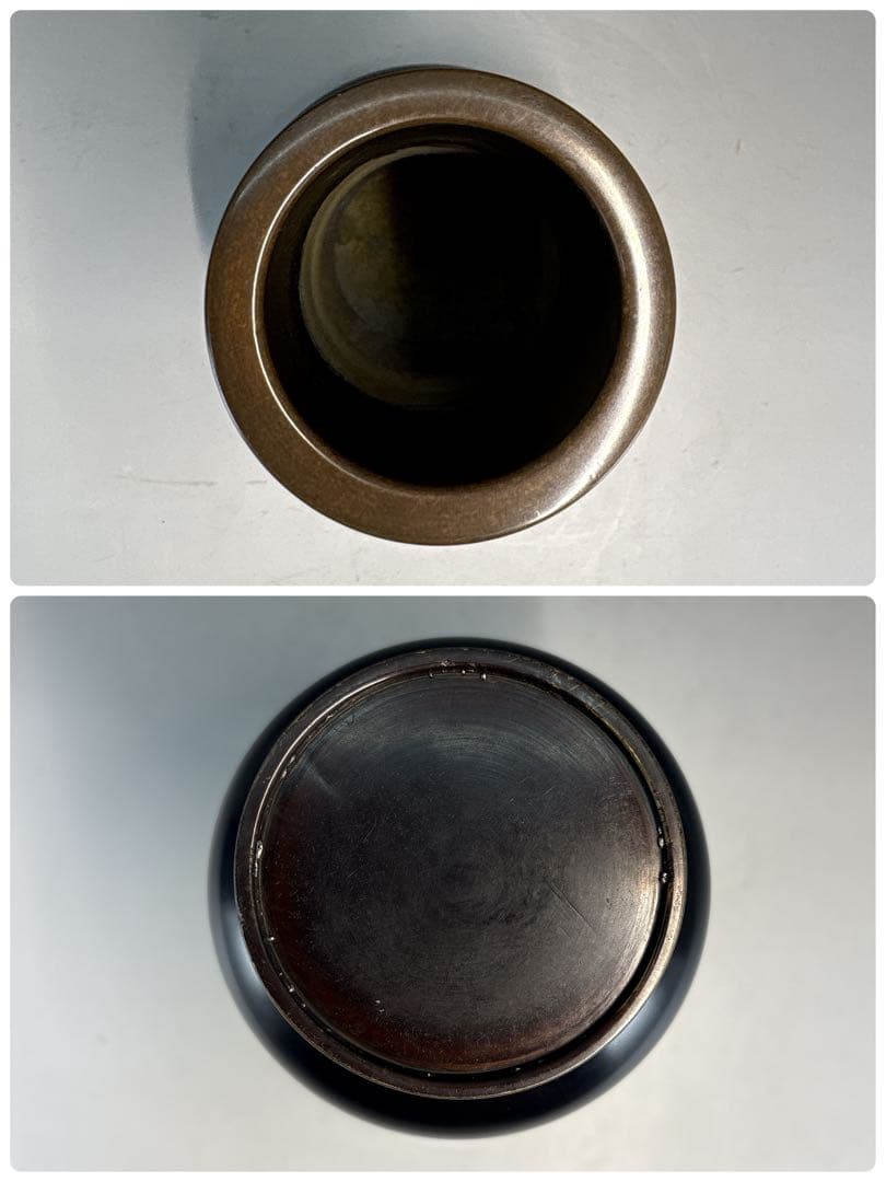 【中古品】祥栄堂　唐銅皆具一揃（共箱）