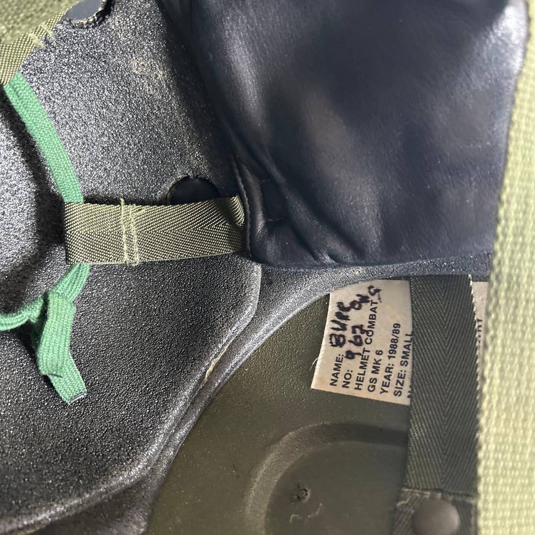 実物　英軍　mk6ヘルメット　イギリス軍　中古　sサイズ