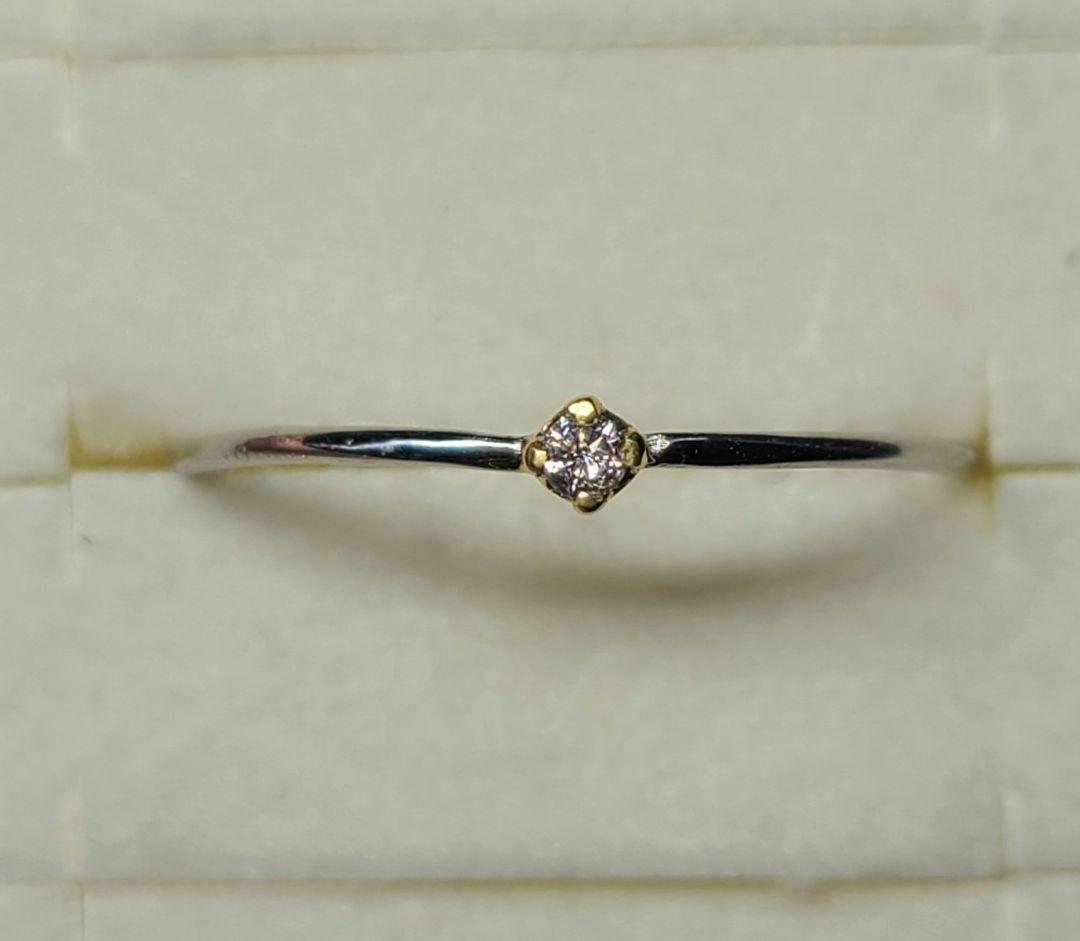 素晴らしいピンクの輝き★天然ピンクダイヤモンド18金&Pt900★