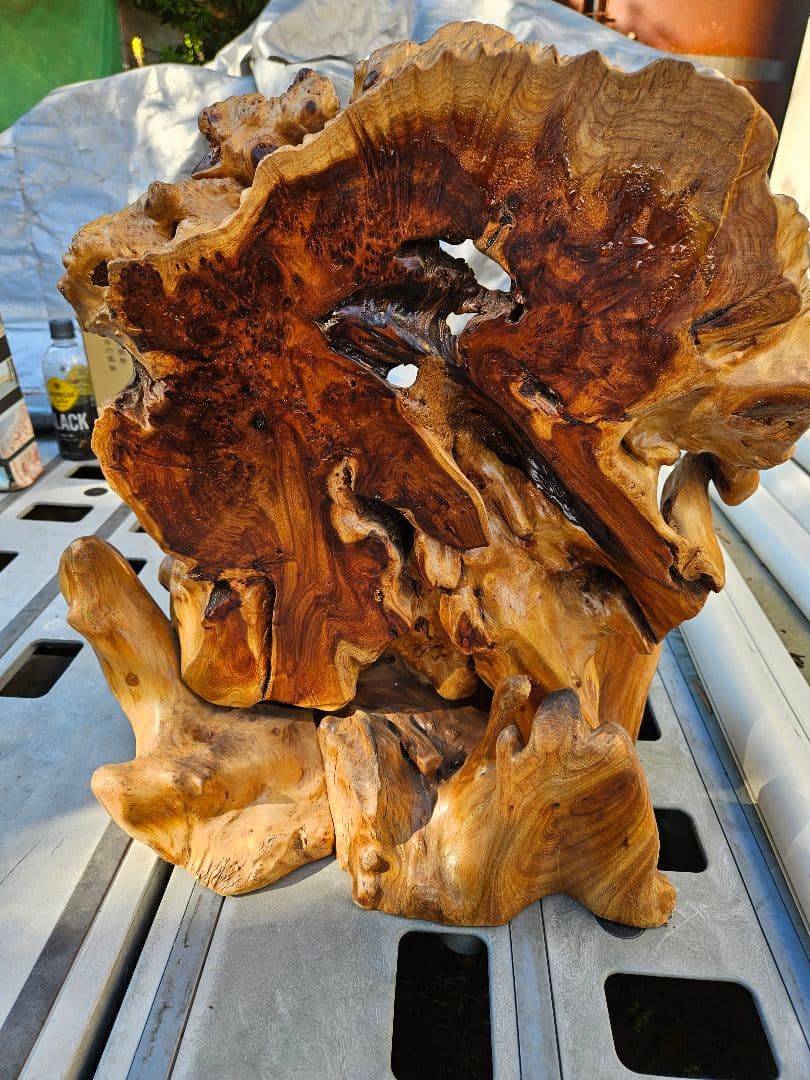 天然木 一刀彫 七福神 布袋様