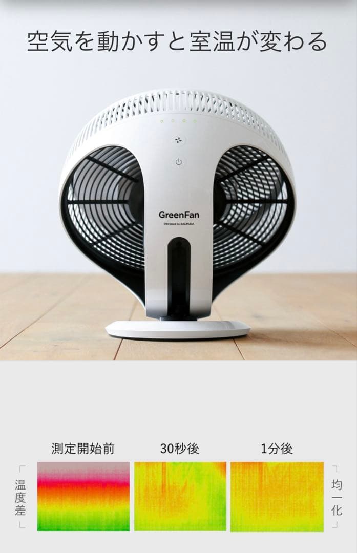 バルミューダ GreenFan Cirq サーキュレーター