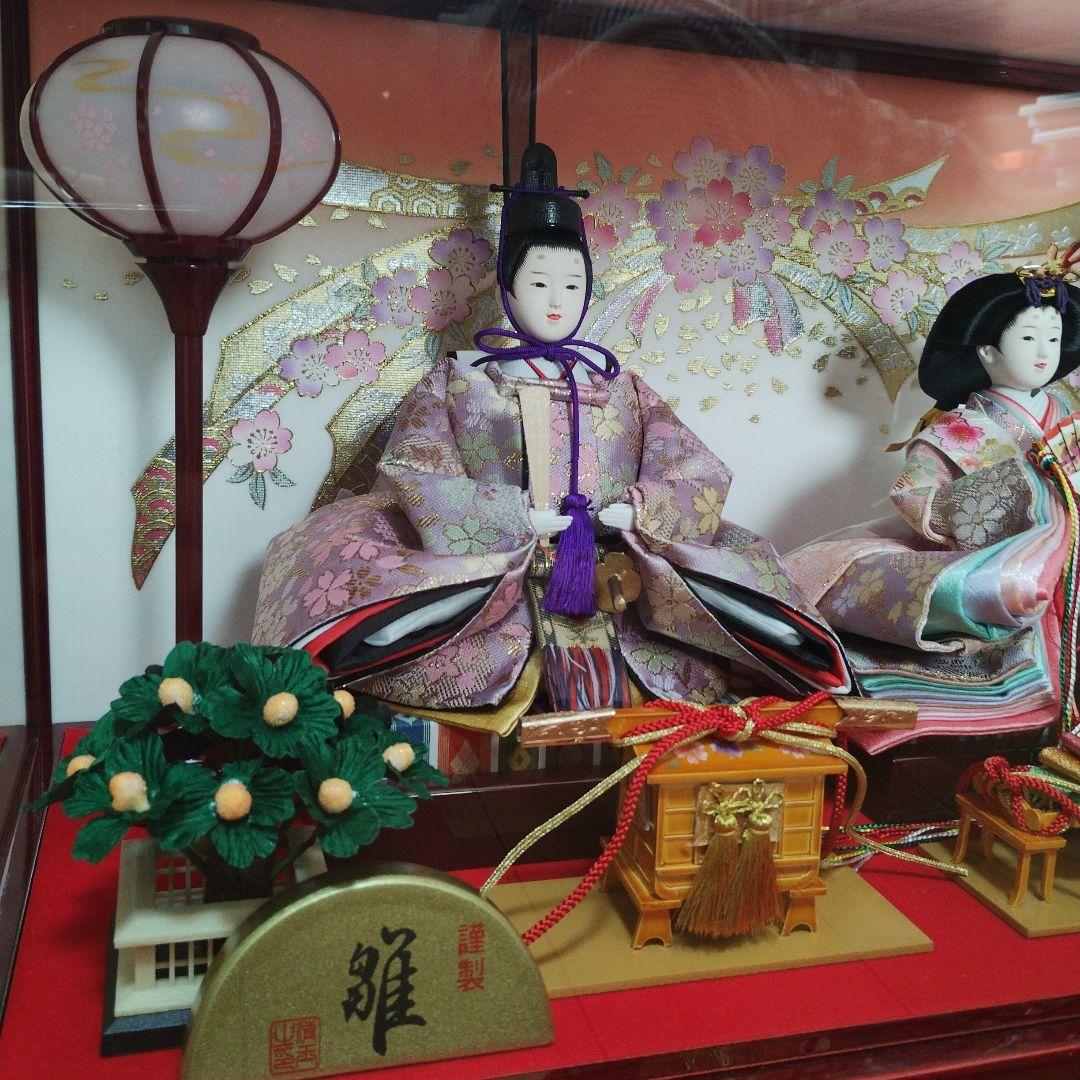 新品 2025年度新作 雛人形 ひな人形（親王飾り）清玉作 赤茶白檀塗