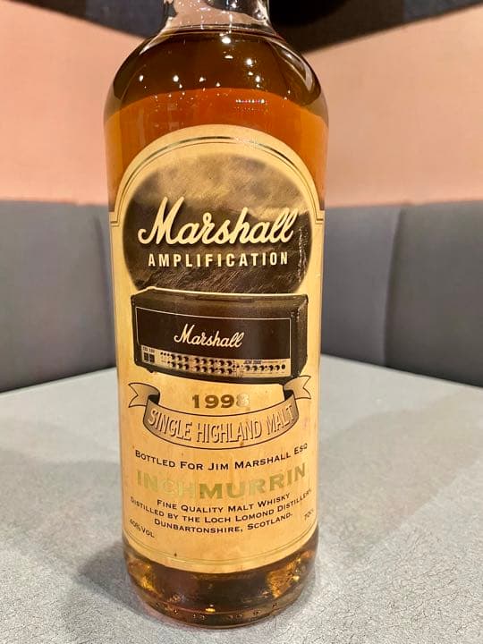 【シングルモルト】非売品★Marshallボトル４本＋ボトル台１