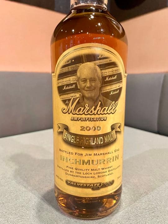 【シングルモルト】非売品★Marshallボトル４本＋ボトル台１