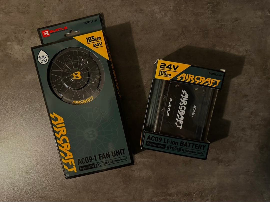 AC09-1ファンユニット 24V & バッテリーセット（1週間限定）