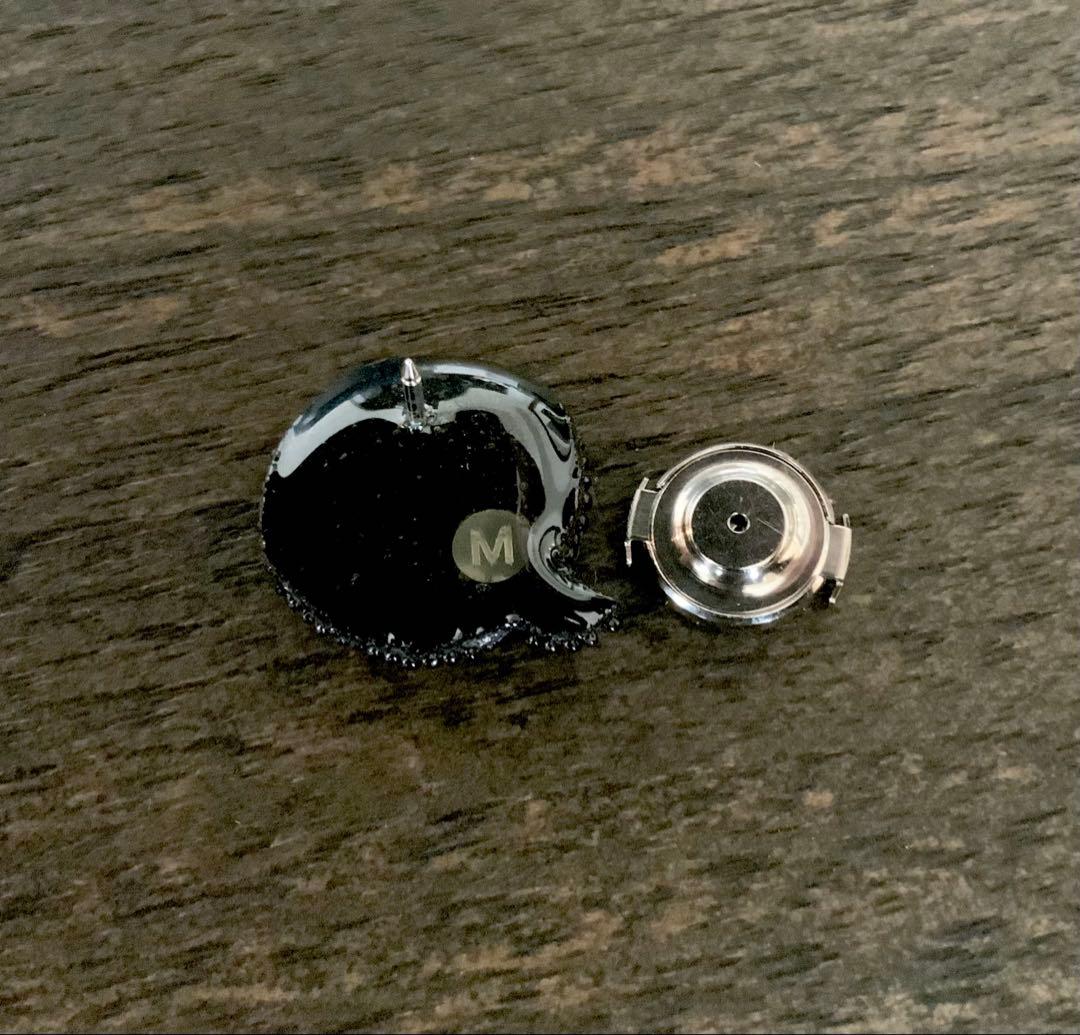 未使用 メゾン・デ・ ペルル 小林モー子 イニシャル音符 PIN ピンブローチ