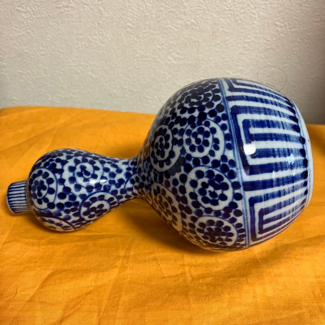 唐草瓢箪　徳利　古美術