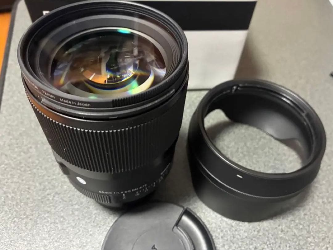 美品 プロテクター付き SIGMA 50mm F1.4 DG DN フルサイズ