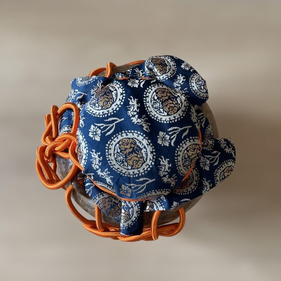 茶道　飾り壺　呂宗写し　鳴滝窯　城岳造