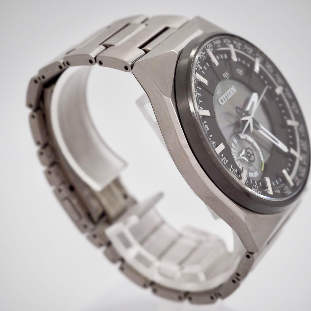 専用526 稼働【美品】シチズン 時計　チタン　電波ソーラー　サテライトウェーブ