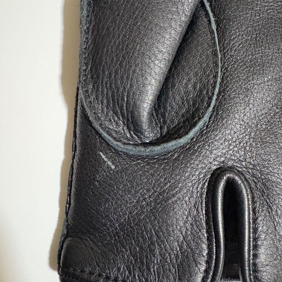 巧*様 dunhillレザーグローブ　ダンヒル・ブラックレザー手袋