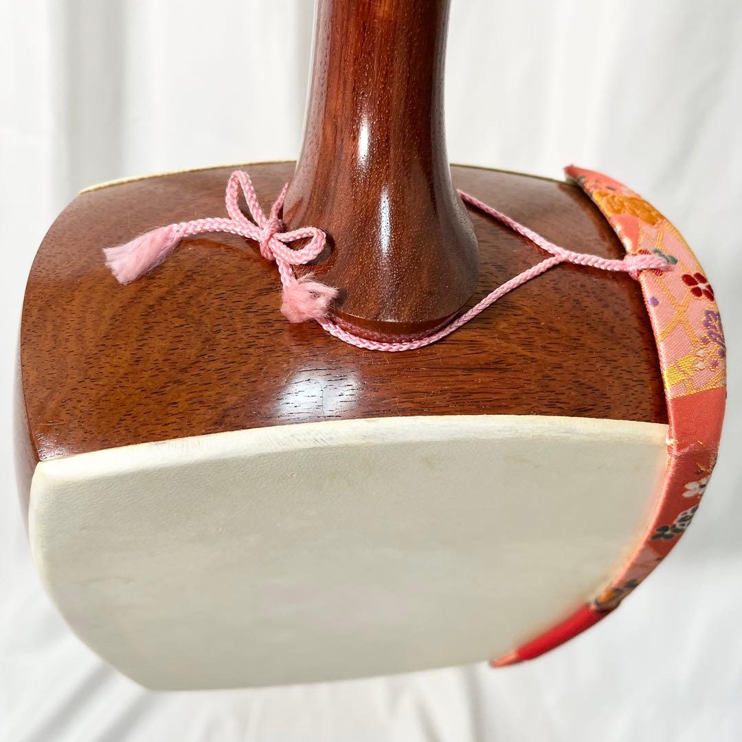 三味線 細棹 和楽器 弦楽器 本体 ハードケース 付属品付