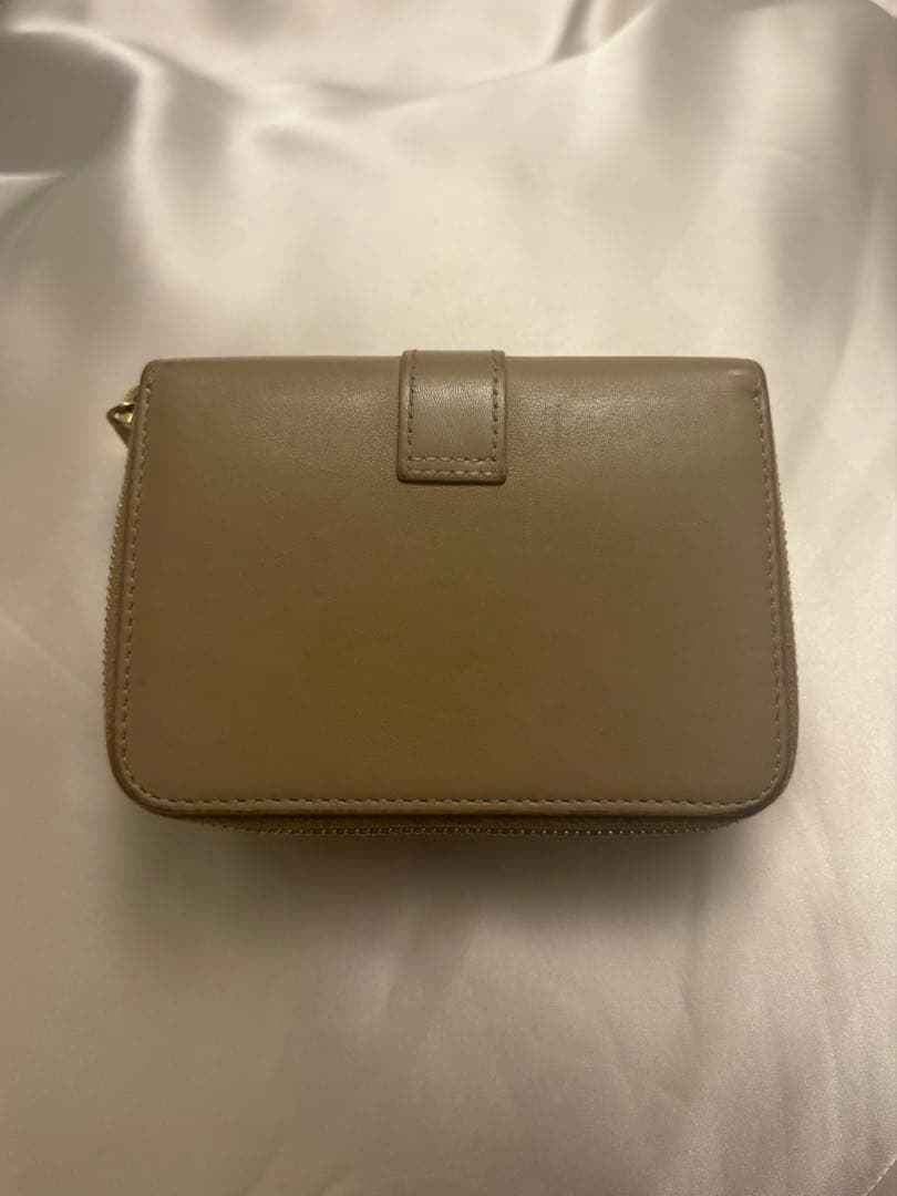SAINT LAURENT サンローラン 二つ折り財布 ベージュ トープ