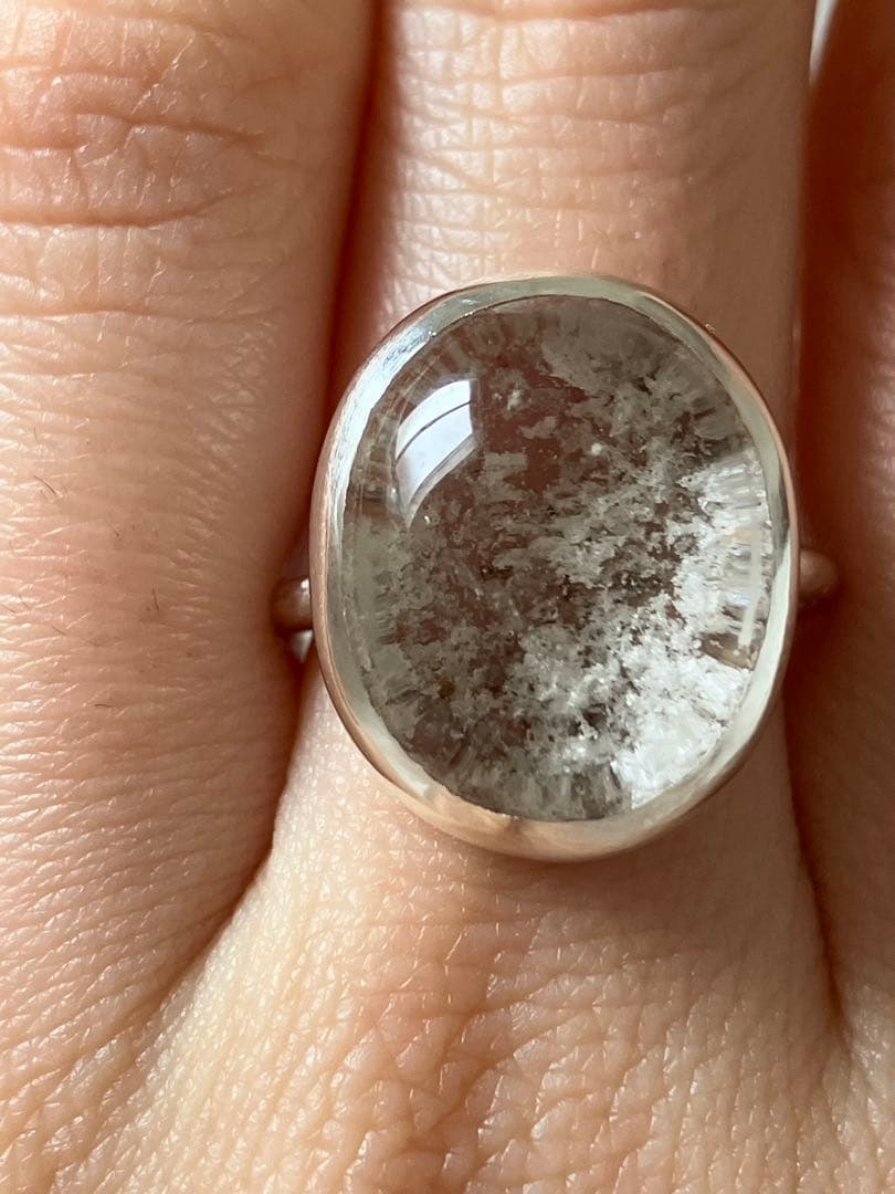 ガーデンクォーツ×シルバー950 リング/13号