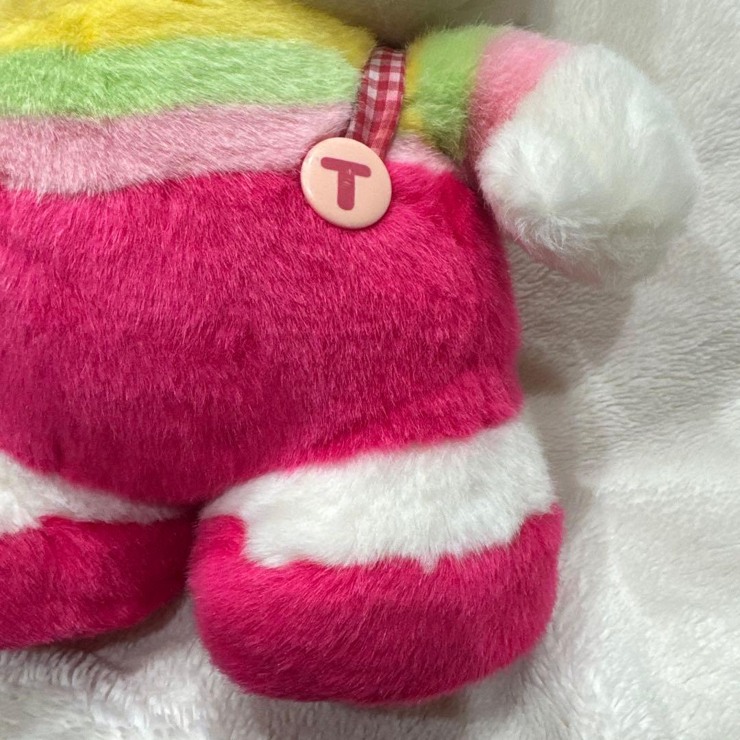 激レア　ハローキティ　大ぬいぐるみ　ボーダー　チェック　レトロ　自立