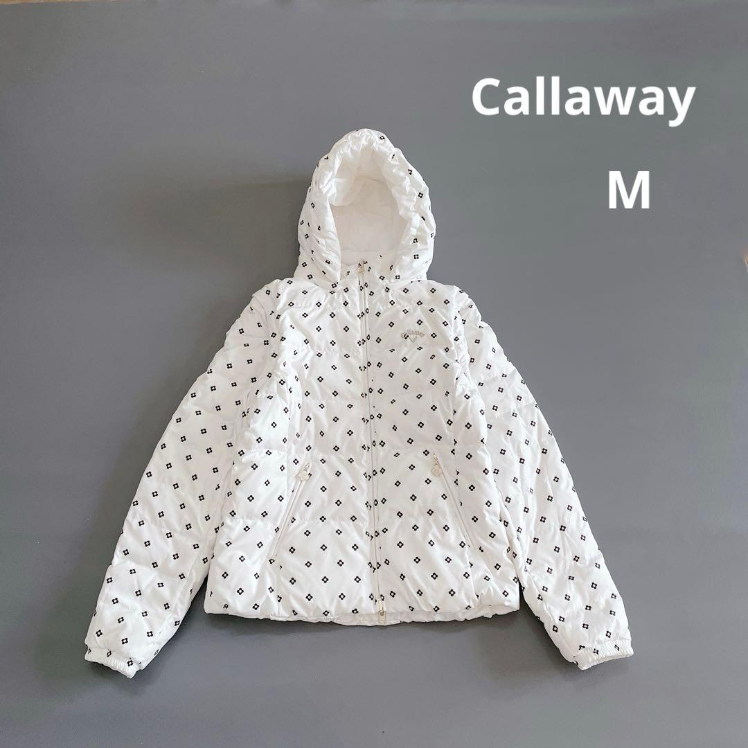 キャロウェイ ゴルフ ダウンジャケット リバーシブル ダウンベスト 花柄