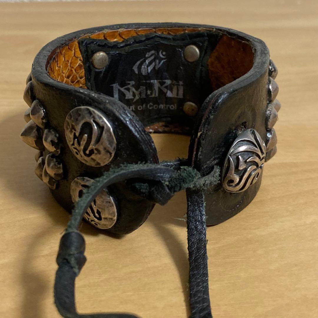 00s archive 初期 Kmrii ケムリ スタッズ レザーブレスレット