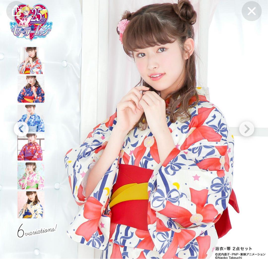 早割　③セーラームーン　浴衣　帯　セット ぬいぐるみ付きません USJ