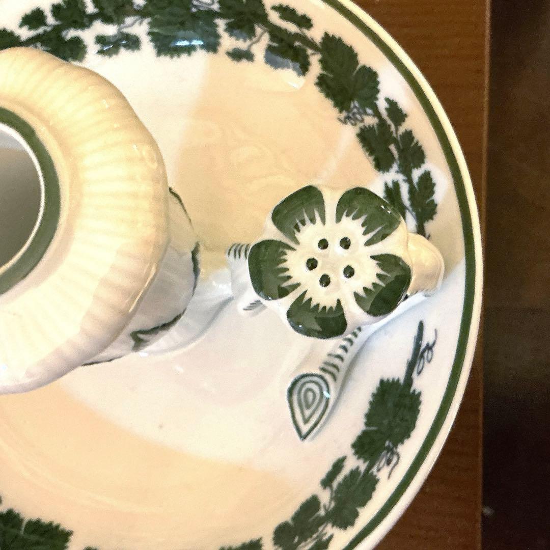 マイセン　葡萄葉キャンドルホルダー