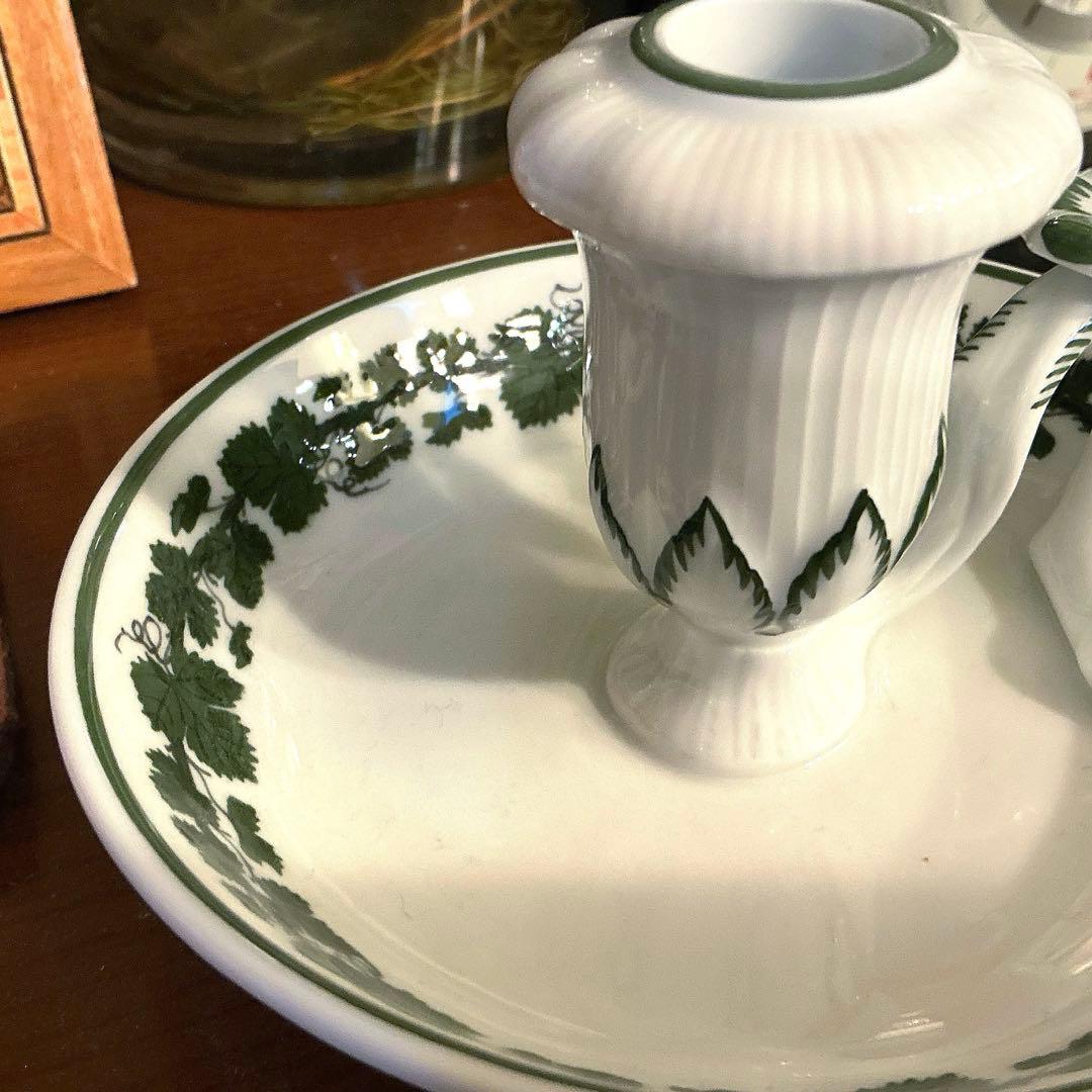 マイセン　葡萄葉キャンドルホルダー