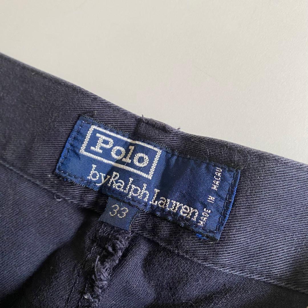 ポロラルフローレン w33 ナス紺 ポロチノ 初期型 アンドリュー ツータック