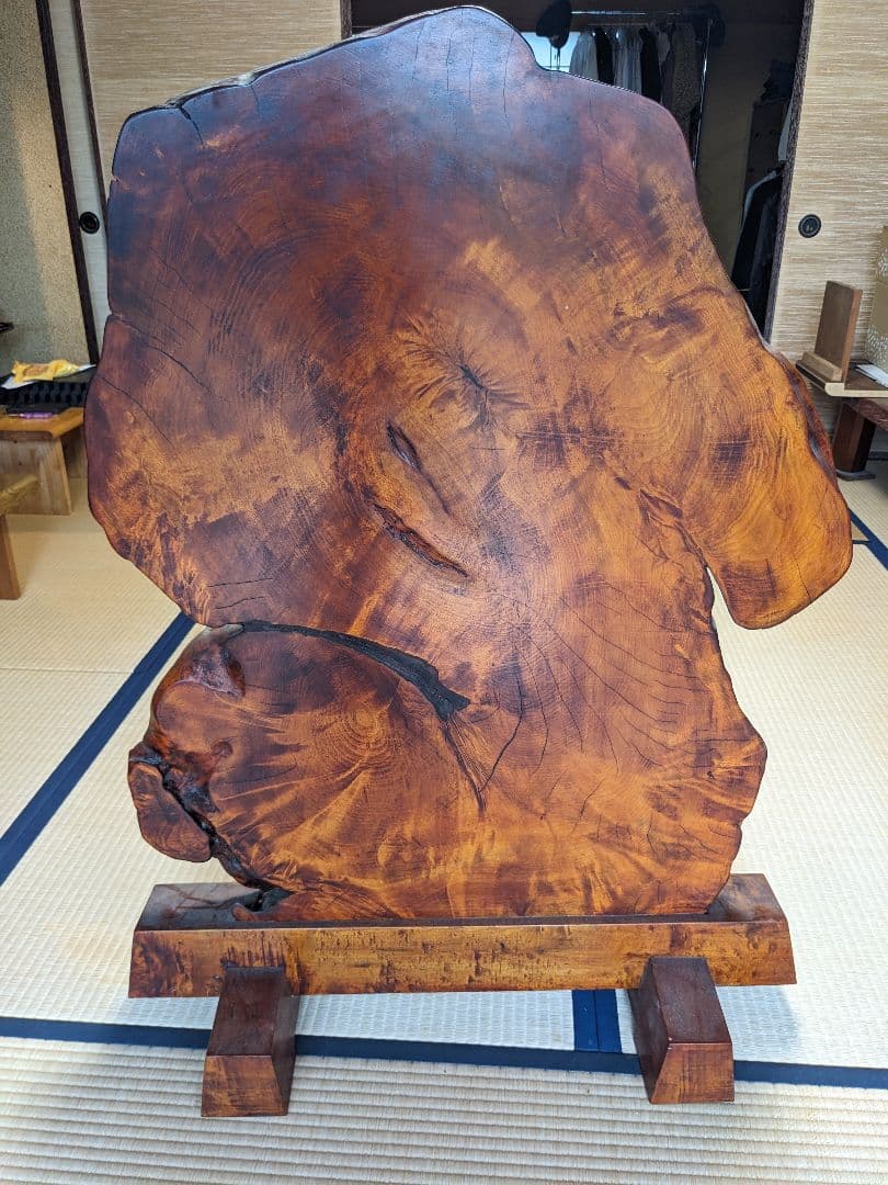 衝立 自然な木目