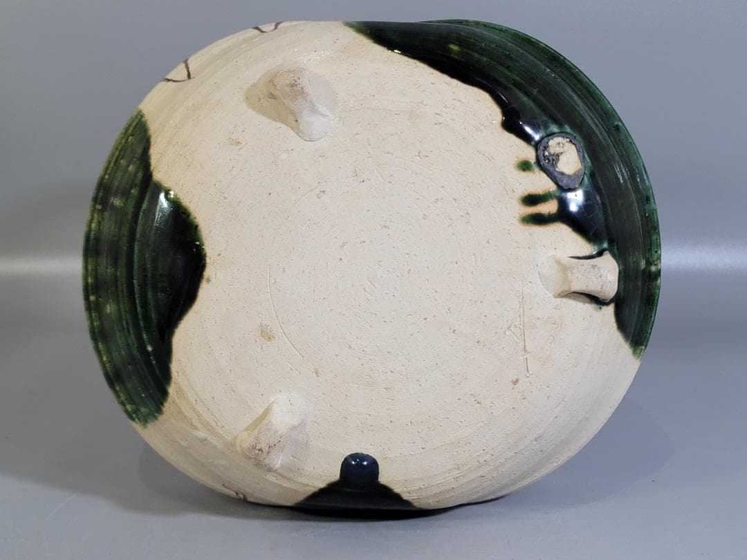 茶道具 織部 手鉢 共箱 美品 DT458