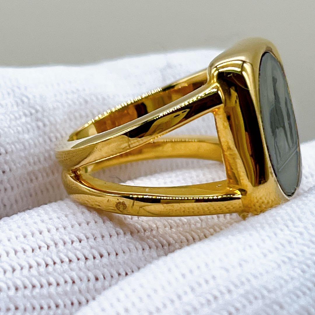 【エルメス】コロゾリング #55 馬車 ゴールド ヴィンテージ 純正ケース付