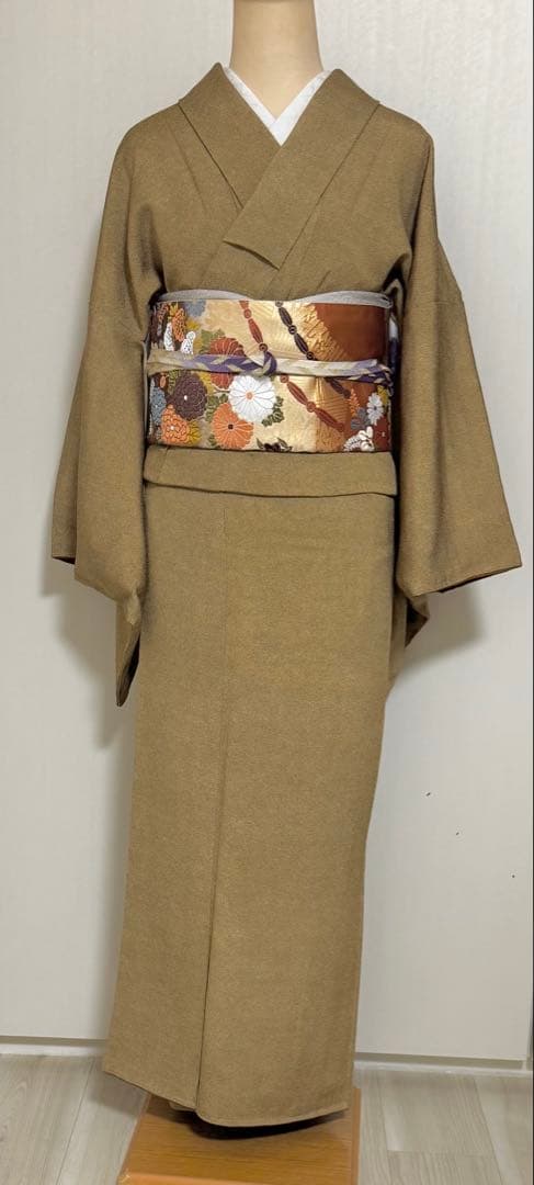 江戸小紋　＜池田深光＞作　縮緬地　鮫小紋