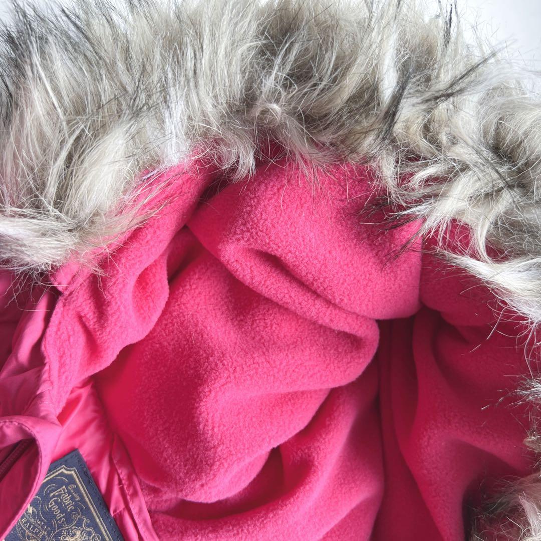 【新品】ラルフローレン ダウン ジャンプスーツ 24M 90㎝　アウター　ピンク