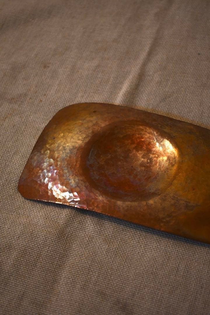 水野正美　真鍮プレート　お皿　燭台　カトラリー　茶器　ブロカント　作家　民藝