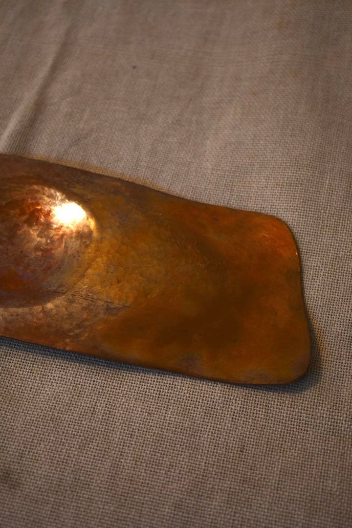 水野正美　真鍮プレート　お皿　燭台　カトラリー　茶器　ブロカント　作家　民藝