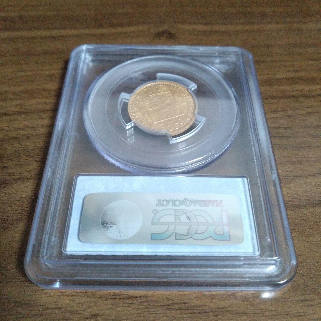 希少　発行数10000　PCGS-MS64 リヒテンシュタイン 1946B