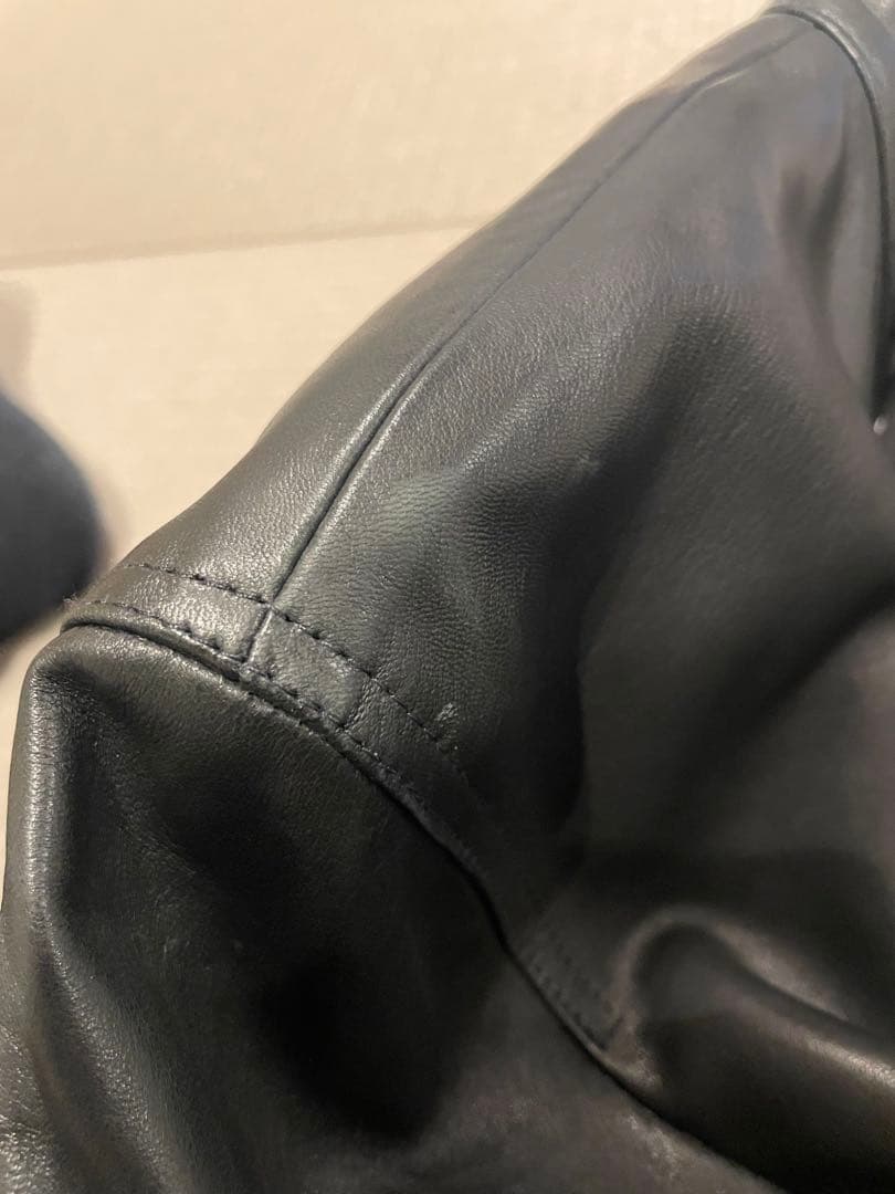 EMMETI × 千場義雅 コラボ 菅原靴店 シングルライダース サイズ48