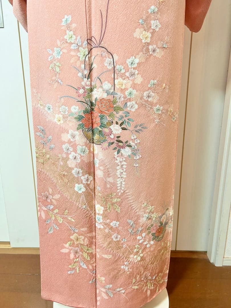 美品　絞り　正絹訪問着　フルセット4点　入学式　七五三　お宮参り　結婚式