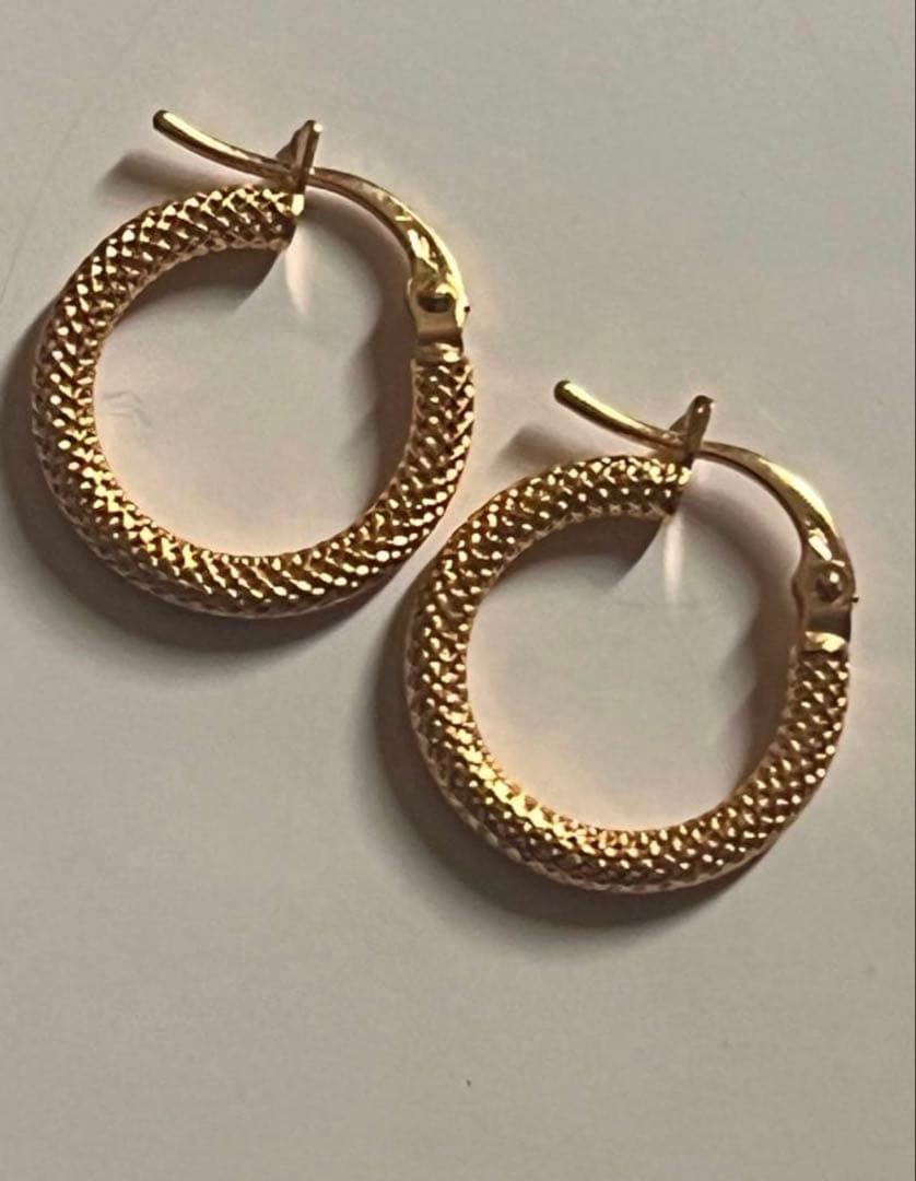 K18金(750) フープピアス