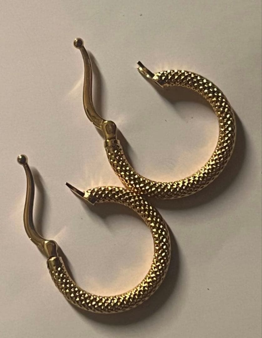 K18金(750) フープピアス