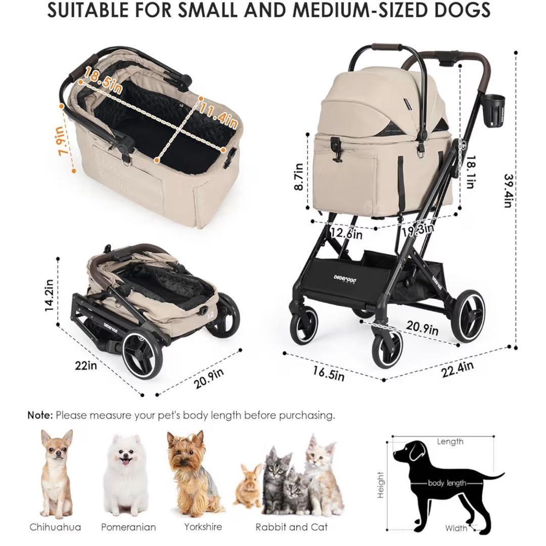 ペットカート　折りたたみ　分離　軽量