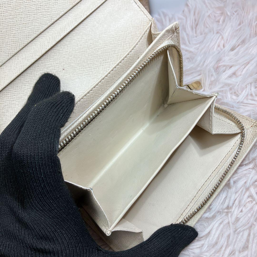 ルイヴィトン 現行 ダミエ アズール ポルトフォイユ トレゾール コンパクト