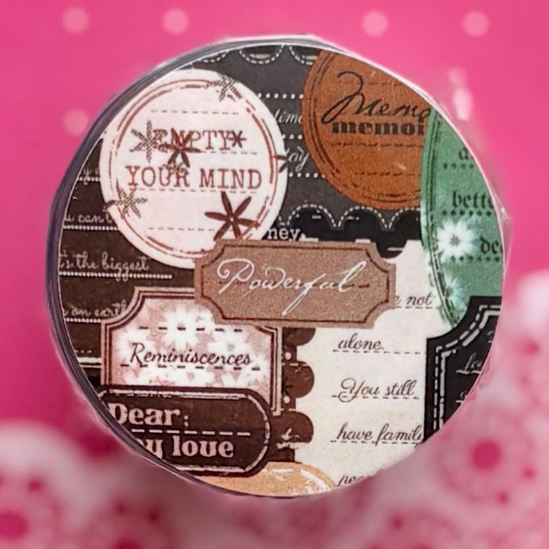 PET 书写便签 5cm×5m ダイカット加工　海外マステ　ラベル　付箋