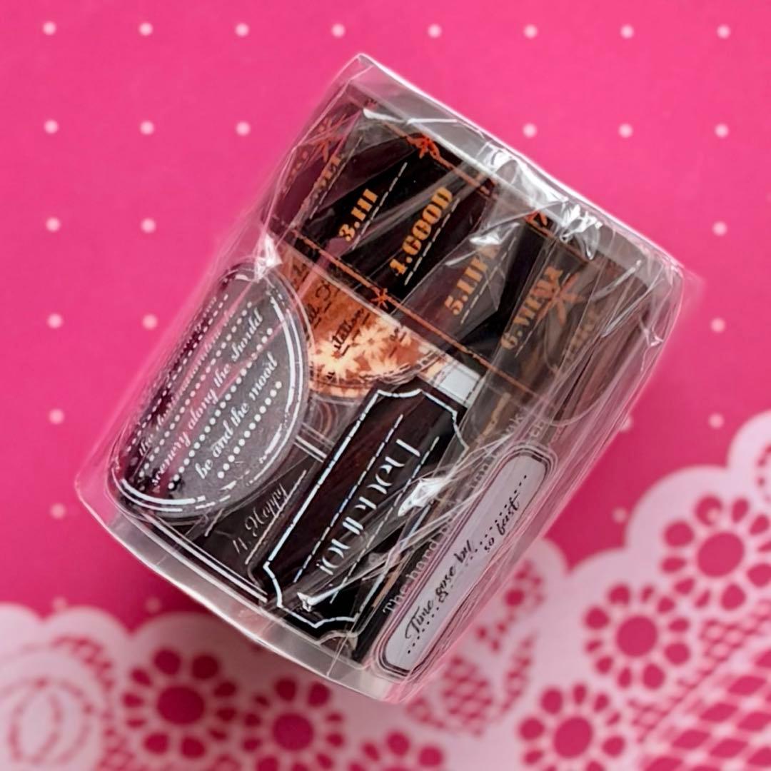 PET 书写便签 5cm×5m ダイカット加工　海外マステ　ラベル　付箋