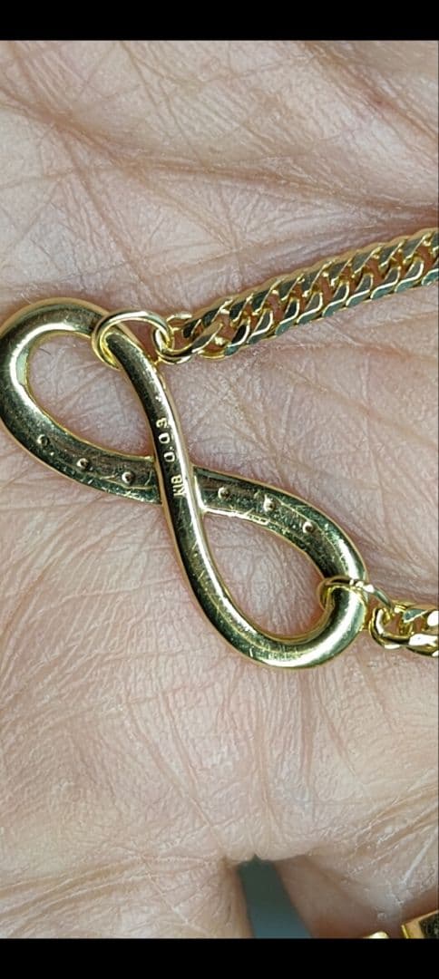 k18喜平6面ダブル 6.1gアンクレット