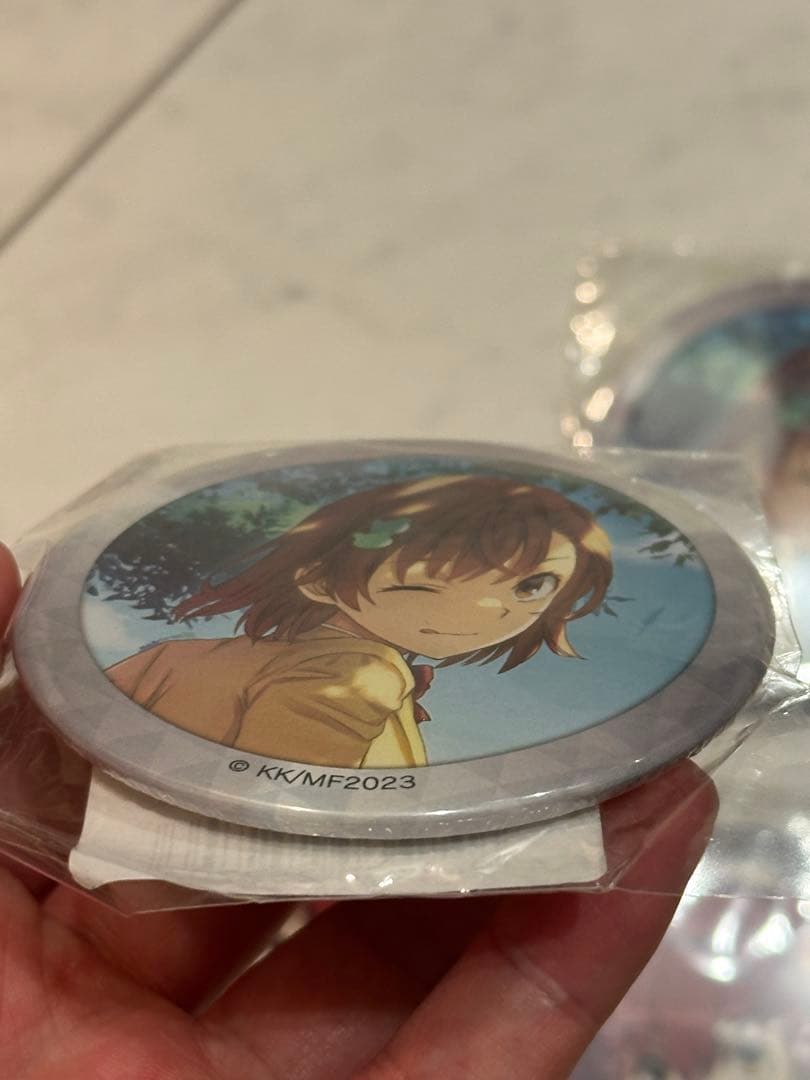 【希少】とある科学の超電磁砲 御坂美琴 缶バッジ 赤ずきん 原作 くじ引き堂