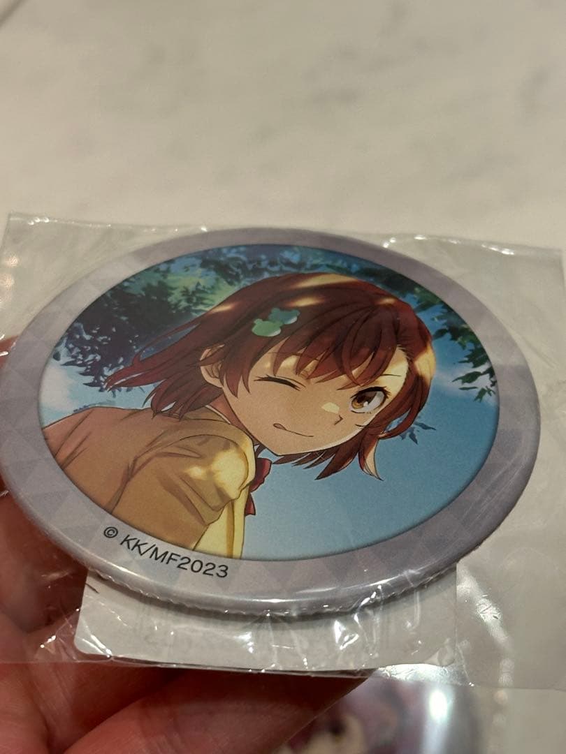 【希少】とある科学の超電磁砲 御坂美琴 缶バッジ 赤ずきん 原作 くじ引き堂