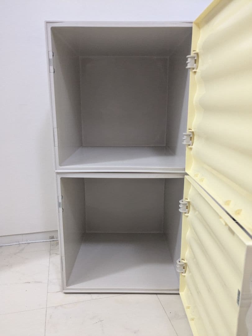 80−90 ヴィンテージ プラスチック キャビネット 2個セット ポストモダン