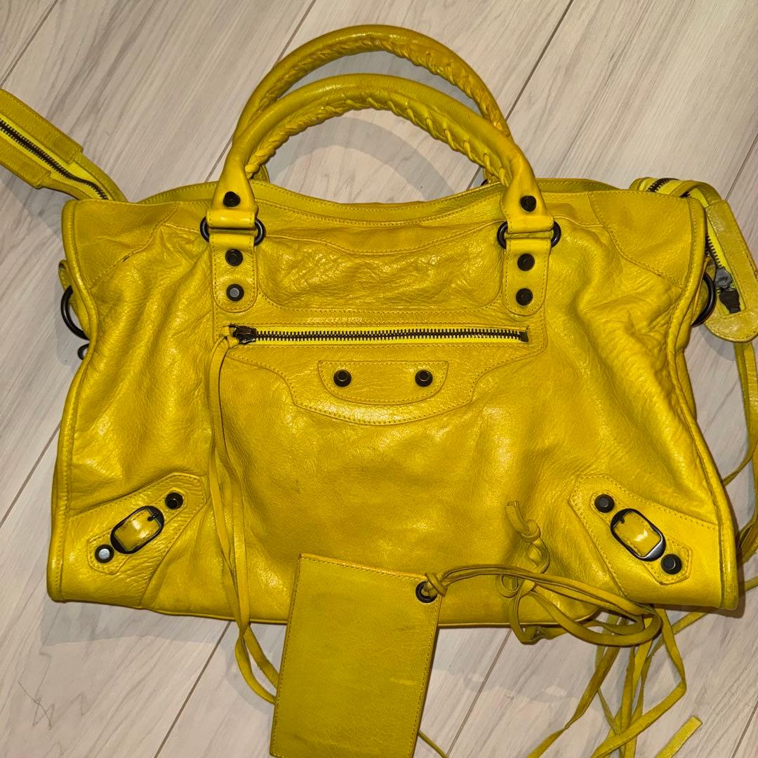 BALENCIAGAバレンシアガ the city 115748イエローバッグ