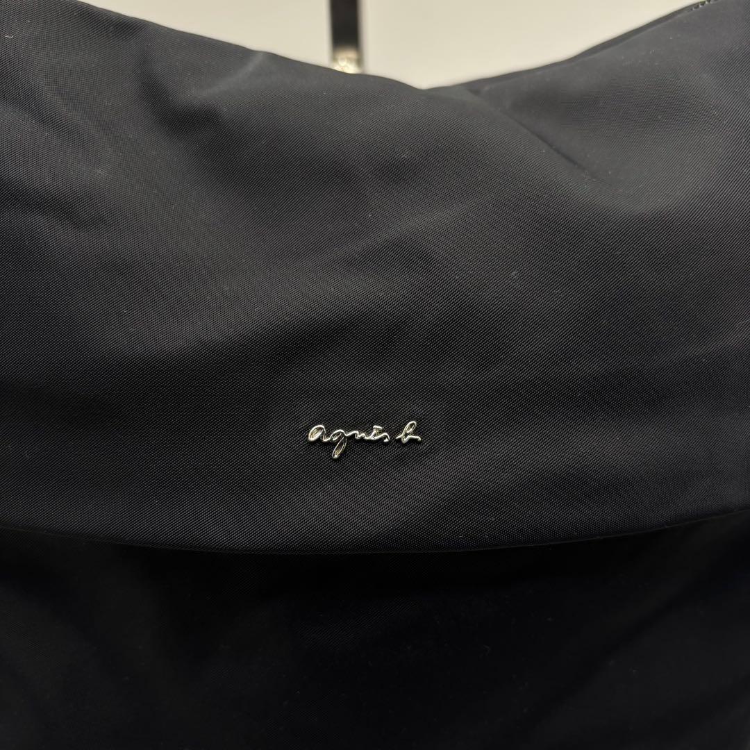 美品　agnes b.　アニエスベー　ショルダーバッグ　黒　NS24-09